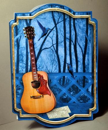 Hummingbird Guitar - Blue by Kristina Norbat