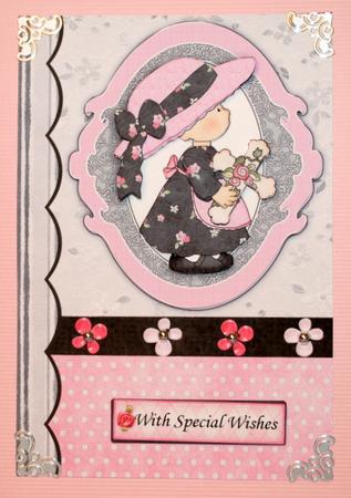 Little Christian Girl Topper and Decoupage by Kristina Norbat