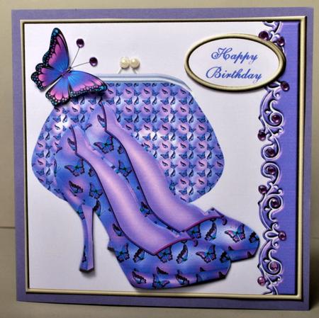 Purple Butterfly Bag and Shoes (with Spanish) by Kristina Norbat