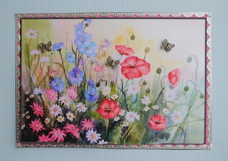 Meadow Flowers Scalloped Corner Stacker by Kristina Norbat