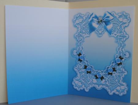 Antique Lace Blue A5 Insert Sheet by Kristina Norbat