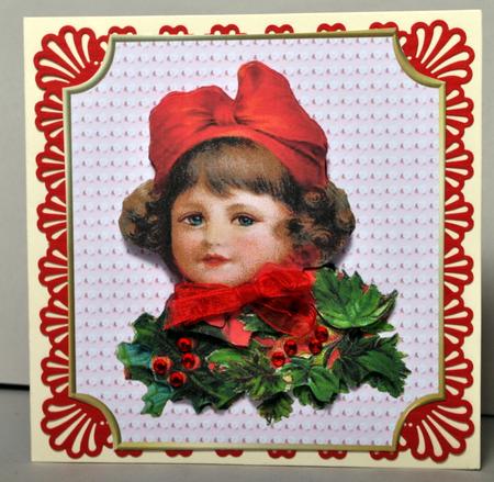Vintage Christmas Girl by Kristina Norbat