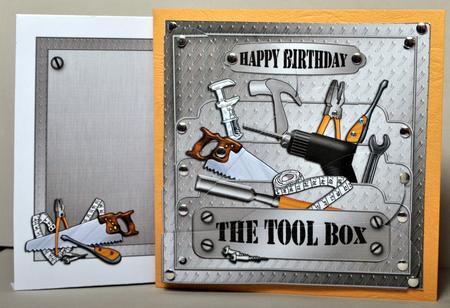 8 x 8 Birthday Tool Box Fan Pyramage Kit by Kristina Norbat