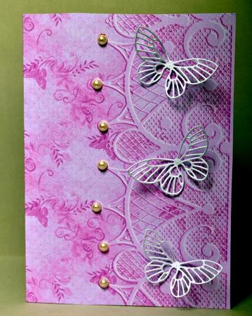 Pink Butterfly and Lace by Kristina Norbat