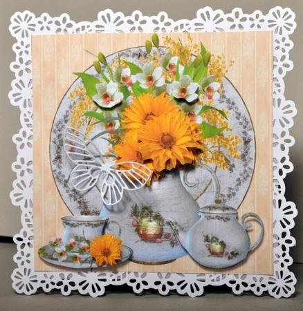 8x8 Afternoon Tea Vintage Style by Kristina Norbat