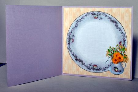 8x8 Afternoon Tea Vintage Style Insert Plate by Kristina Norbat