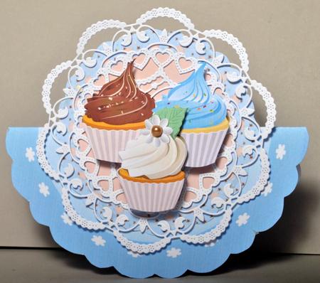 Scalloped Over the Top Rocker - Cupcakes by Kristina Norbat