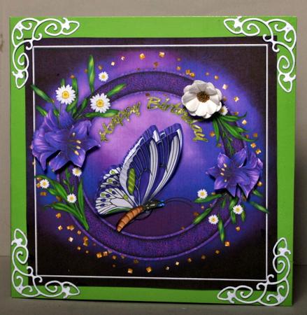 Butterfly 8x8 Card Front by Kristina Norbat