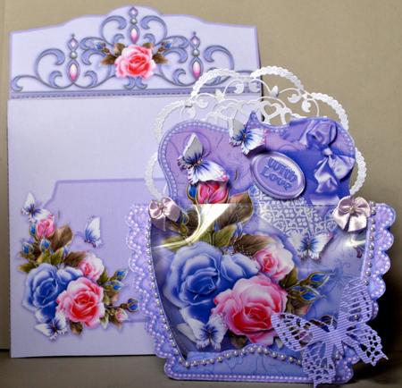 3D Acetate Window Roses and Butterflies by Kristina Norbat