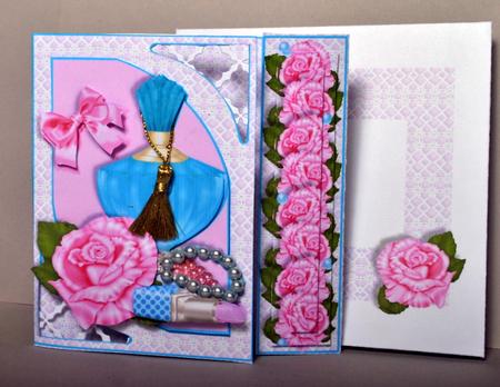 Offset Gatefold Card Kit - Perfume & Roses by Kristina Norbat