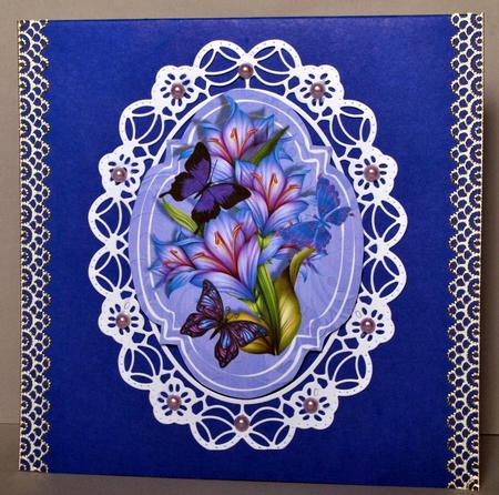 2 Floral and Butterfly Plaques by Kristina Norbat
