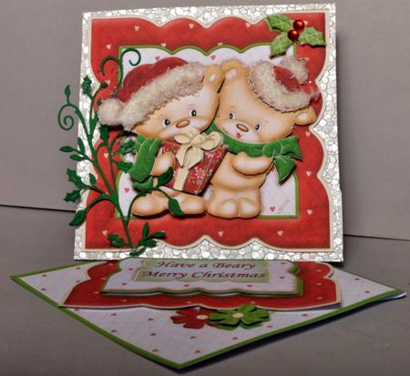 Christmas Gift Easel Card Kit by Kristina Norbat