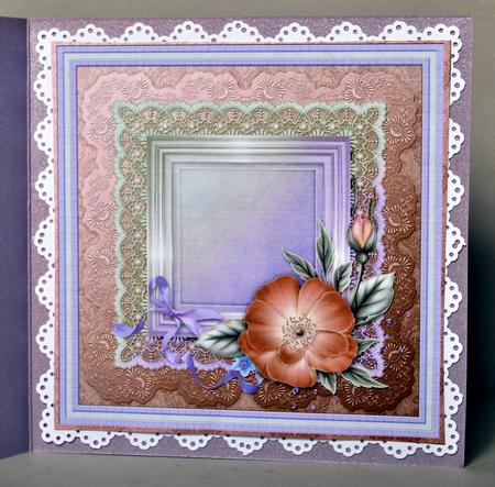 8x8 Chocolate & Mint Florals Insert by Kristina Norbat