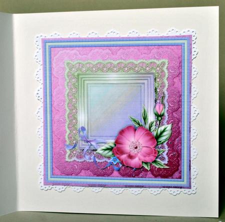 8x8 Raspberry & Mint Florals Insert by Kristina Norbat