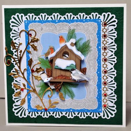 Old Lace and Birds - Christmas by Kristina Norbat