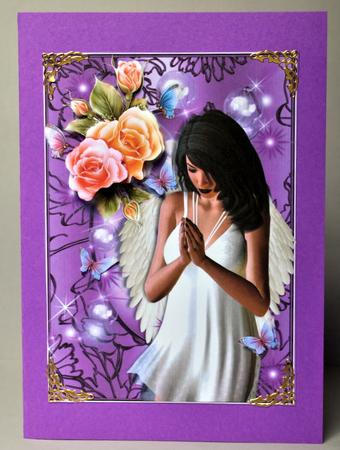 The Prayer A5 Card Front by Kristina Norbat