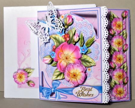 Offset Gatefold Card Kit - Briar Rose by Kristina Norbat