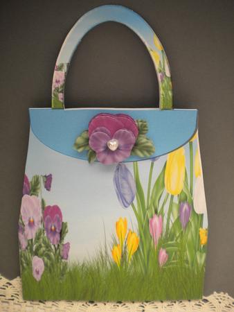 Spring Scene - Shaped Card by Kristina Norbat