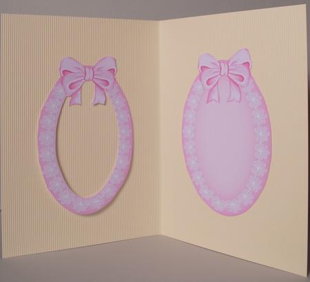 Oval Lace and Ribbon Inserts - Pink by Kristina Norbat
