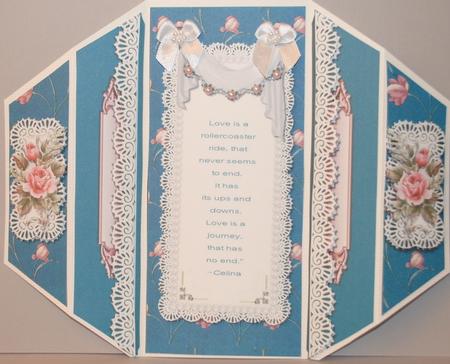 Tulips & Roses Romance Theatre Fold Card by Kristina Norbat