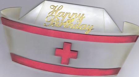 Nurse's Hat - Folded Card by Kristina Norbat