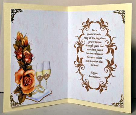 Champagne and Rustic Roses Insert by Kristina Norbat