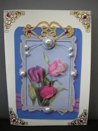 Tulip Trio Card Topper by Kristina Norbat