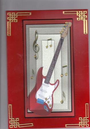 Red Guitar by Kristina Norbat