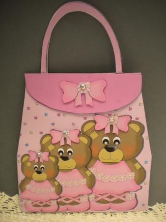 Bbb - Girls Handbag Card by Kristina Norbat