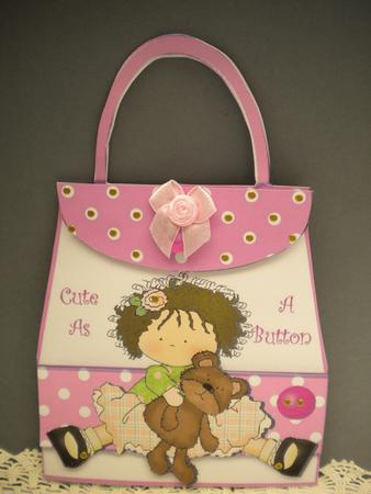 Cute as a Button - Girls Bag by Kristina Norbat