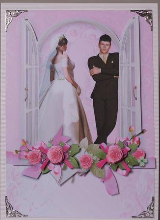 Bride and Groom at the Window by Kristina Norbat