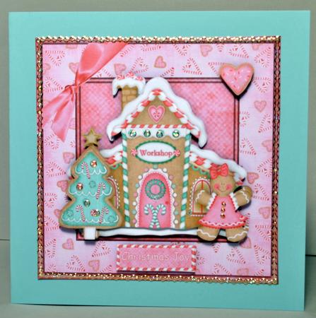 The Sweetie Workshop 6x6 Square Card with Decoupage by Kristina Norbat