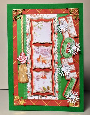 Christmas Deer in Snow Over the Side Noel by Kristina Norbat