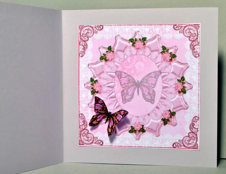Insert to Pink Flutters on Satin by Kristina Norbat