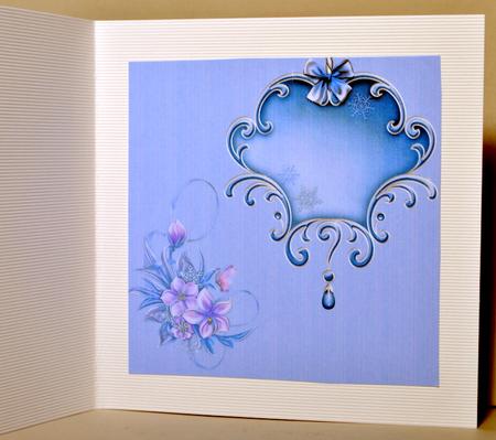 Lavender and Blue Flowers Insert by Kristina Norbat
