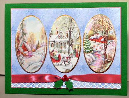 Vintage Cameo Christmas Scenes by Kristina Norbat