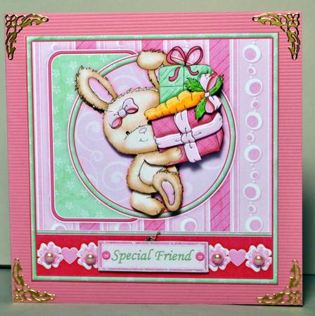 Hands Off the Carrot! Birthday Topper & Decoupage by Kristina Norbat
