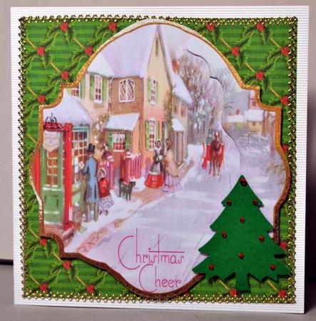 Christmas Vintage Scene Toppers by Kristina Norbat