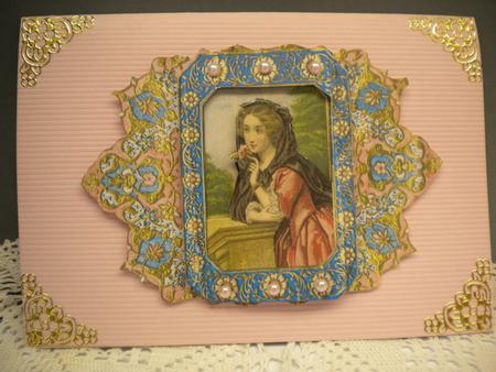 Beautiful Victorian Portrait of a Lady Holding a Rose by Kristina Norbat