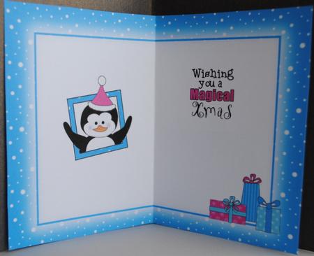 Cute Penguin Xmas Insert by Kristina Norbat