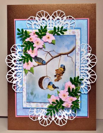 Watercolour Bluetits and Blossom Decoupage Kit by Kristina Norbat