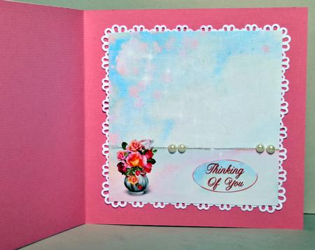 Pink Rose Romance 8x8inch Insert by Kristina Norbat