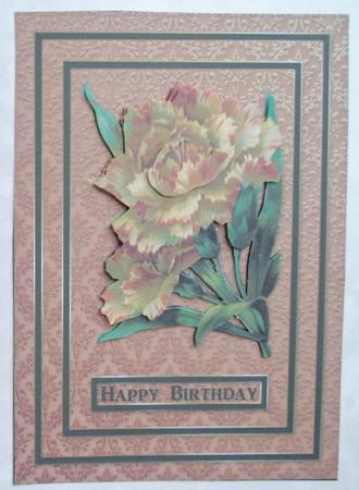Orange Flower Card Front by Kristina Norbat