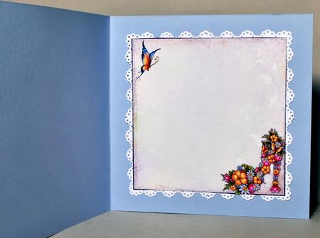 Floral Shoe & Butterflyinsert 8x8in by Kristina Norbat