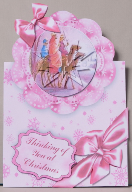Kings to Worship - Vertical Foldback Card with Star Stacker by Kristina Norbat