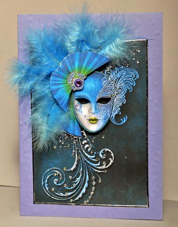 Masque - Ice Blue & Amethyst by Kristina Norbat