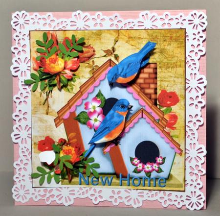 New Home Birdhouse Vintage by Kristina Norbat