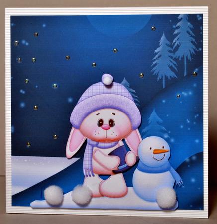 Snow Bunnies Christmas Designer Resource Graphics by Kristina Norbat