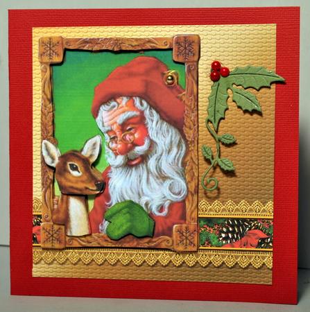 Matching Backing Paper for Christmas Sentiments Red by Kristina Norbat