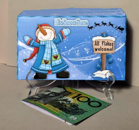 Frosty the Snowman Money/gift Voucher Wallet by Kristina Norbat